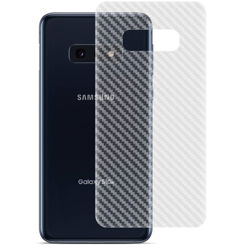 IMAK for Samsung Galaxy S10e Carbon Fiber Pattern Anti-scratch Phone Back Cover Film IMAK for Samsung Galaxy S10e Carbon Fiber Pattern Anti-scratch Phone Back Cover Film